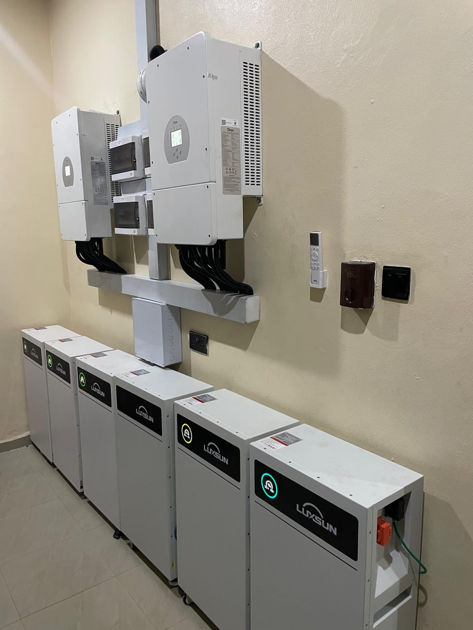 Commercial electrical fit-out at retail complex — view 1