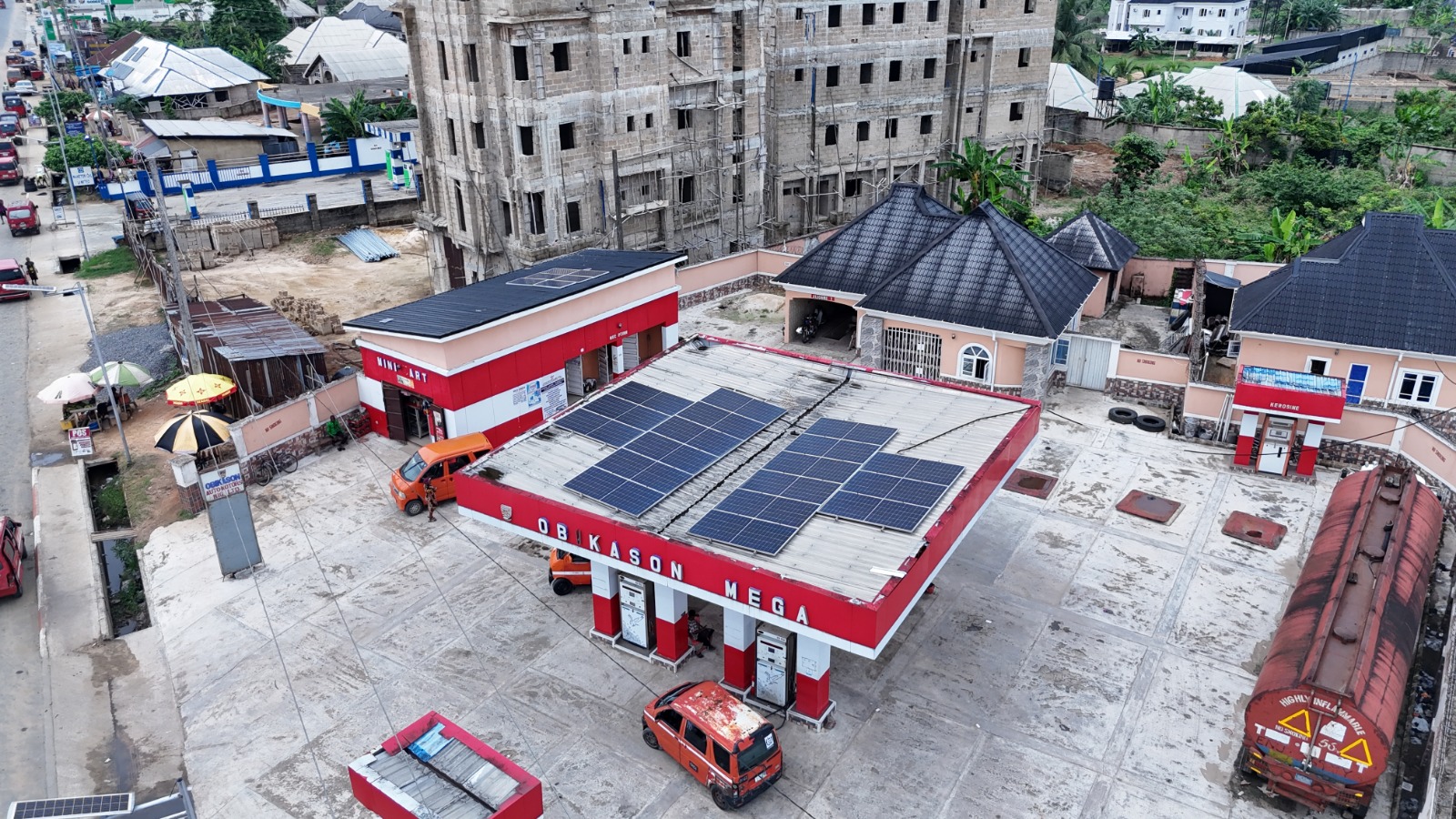Backup power and automation system at corporate headquarters — view 1